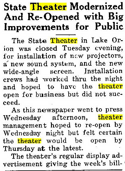 State Theatre - Oct 14 1954